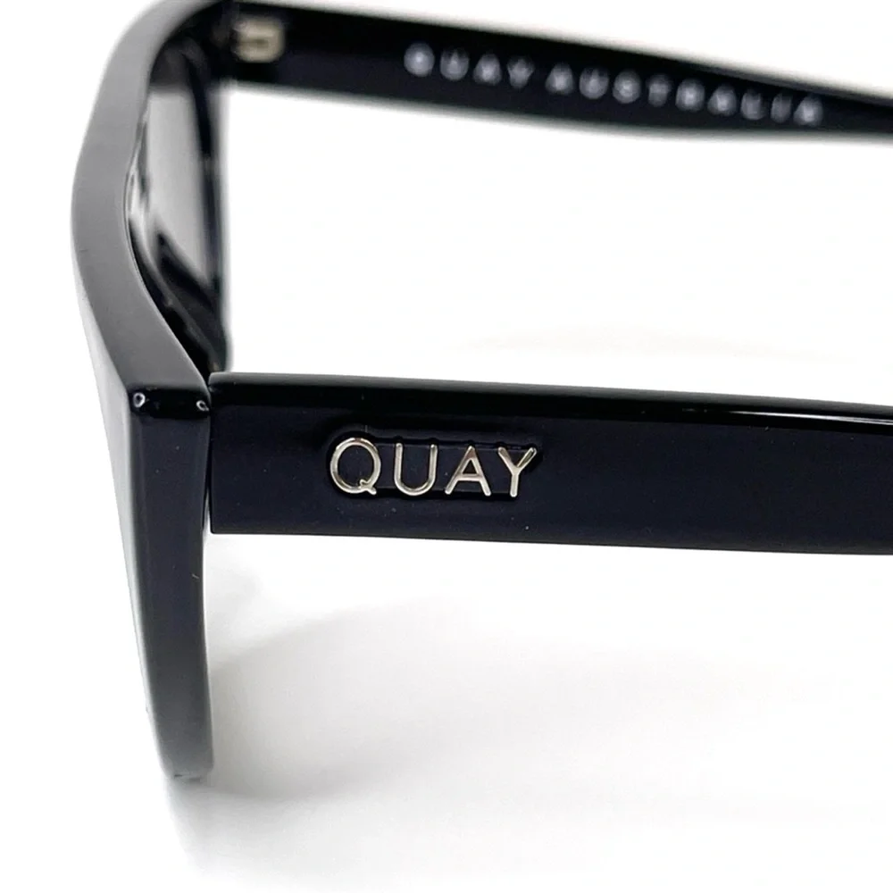 QUAY AUSTRALIA Run Away NEW Black Cat Eye Sunglasses NEW